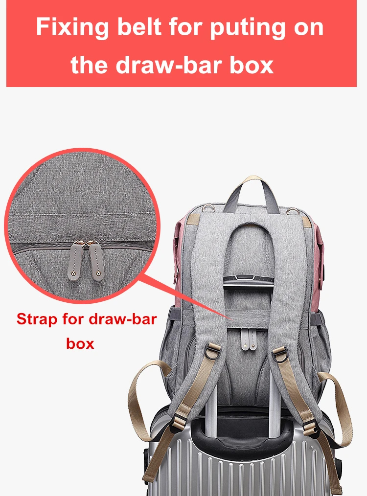 New Mummy Diaper Bag Usb Large Capacity Maternity Backpack Waterproof Travel Baby Stroller Bag For Mom Multifunctional Nappy Bag (16)
