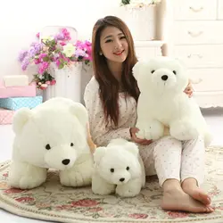 1 шт. 40 см Kawaii плюшевый белый медведь мягкие детские игрушки для девочек День рождения Рождественский подарок Peluches Животные Плюшевый