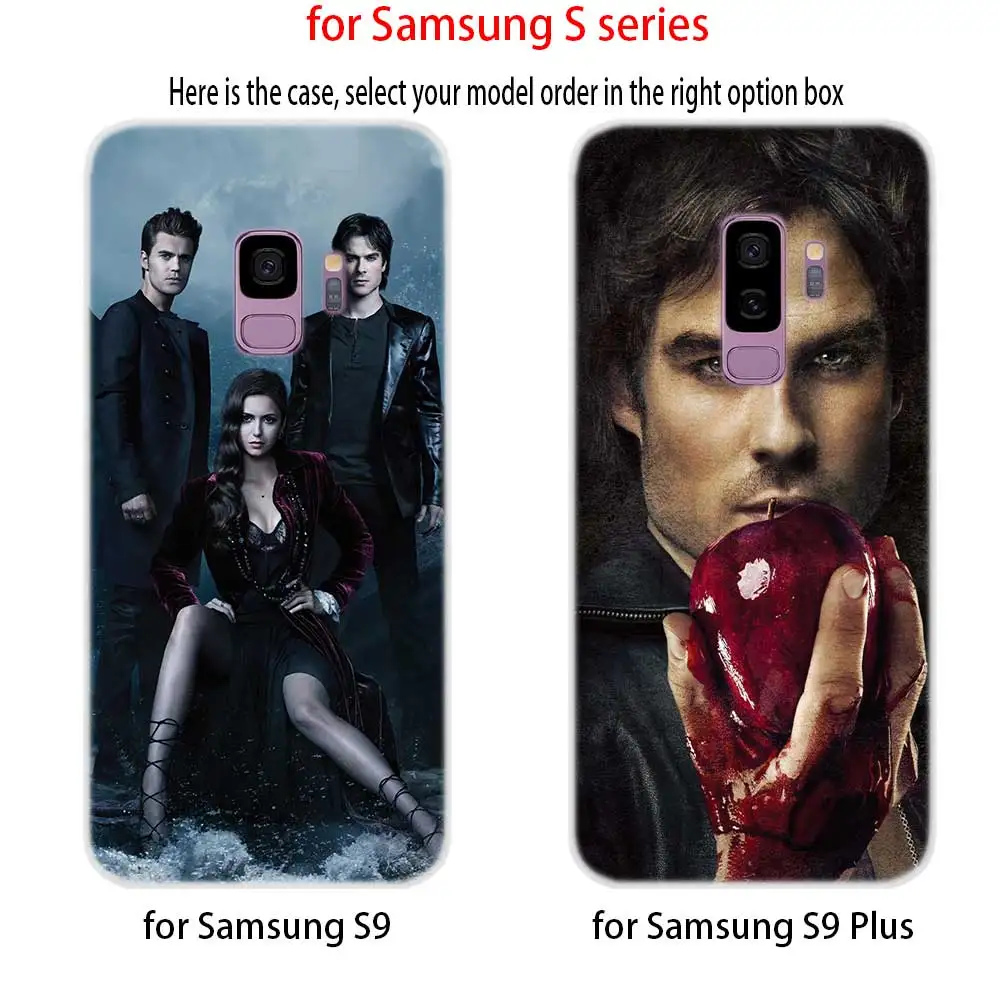 Дневники вампира Деймон иен Сомерхолдер силиконовый чехол для Samsung Galaxy S7edge S8 S9 S10