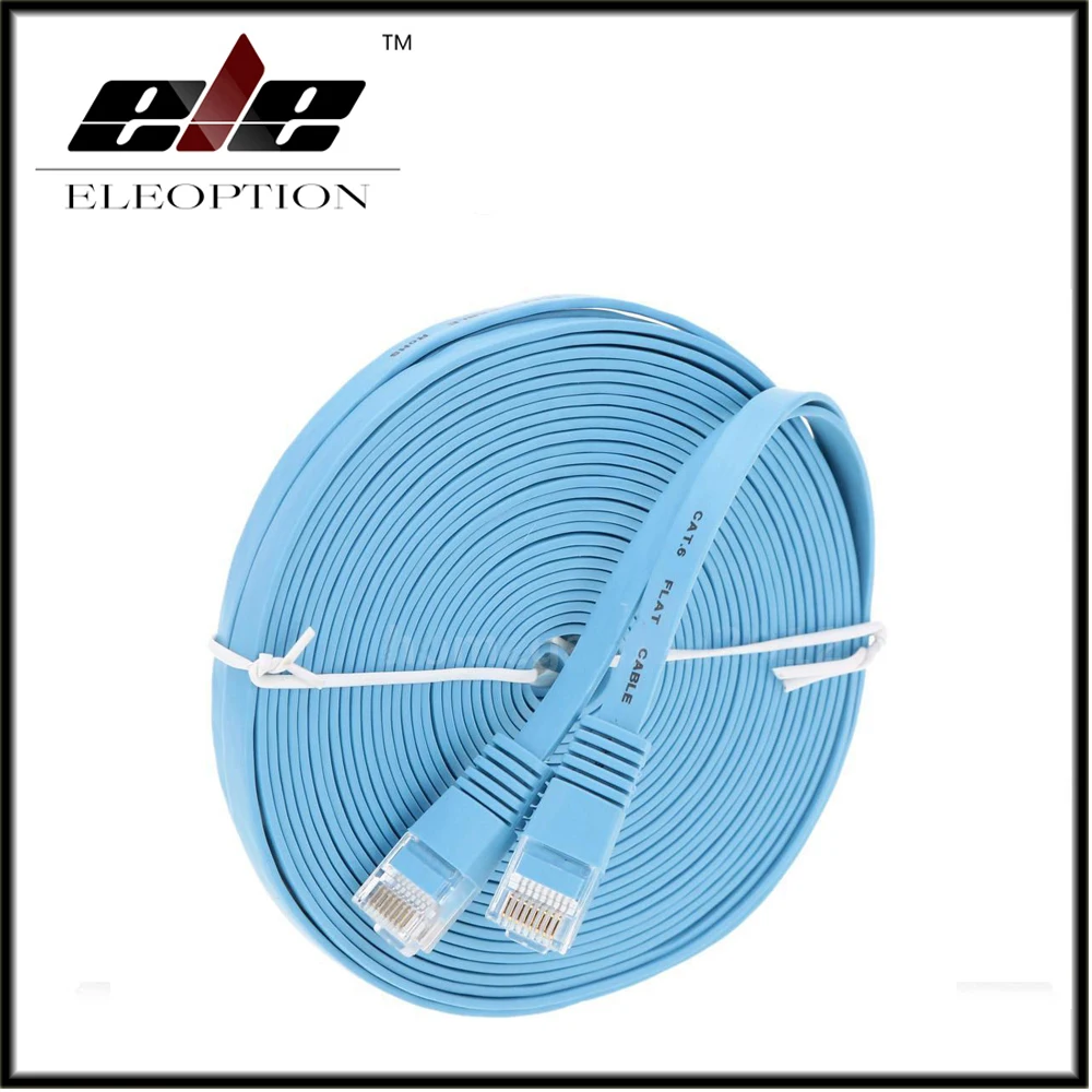 Blue High Speed CAT 6 Flat CAT6 UTP Network Ethernet Cable ...