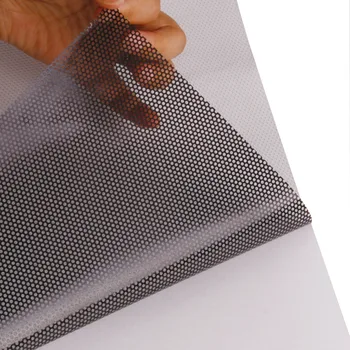 

SUNICE Perforated One Way Vision Print Media Vinyl Window Film Perforated Mesh Film 54inx33ft (1.37mx10m)