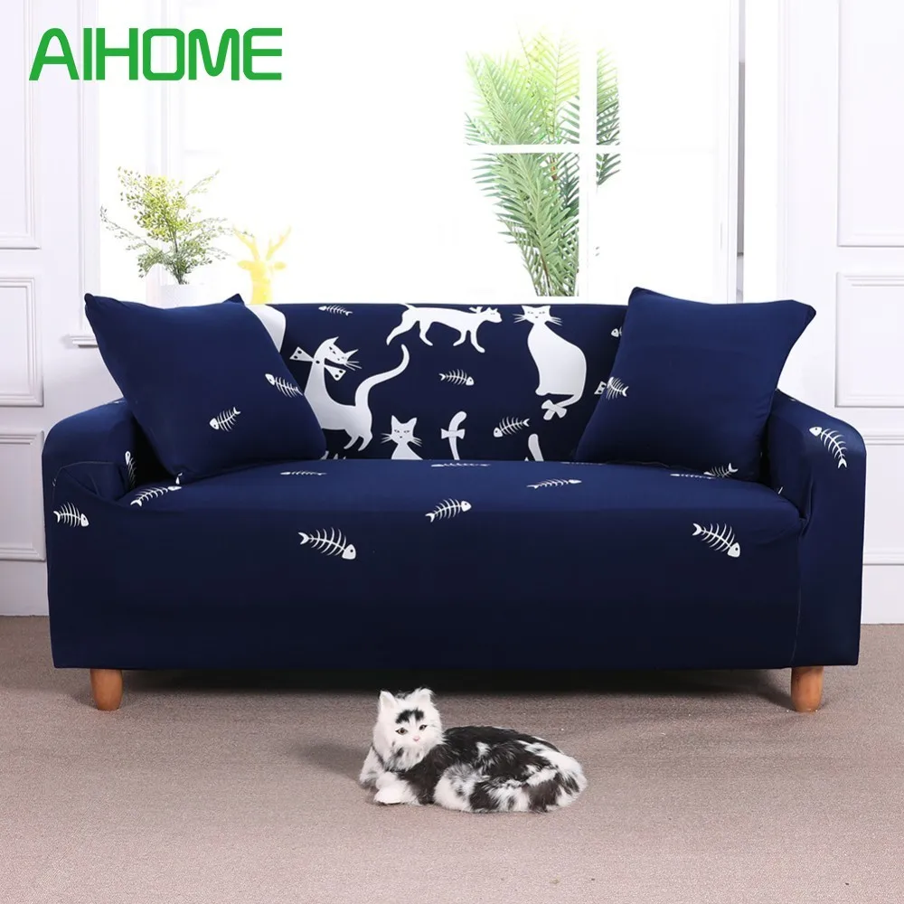 

Full-Coverage Elastic Stretchy Sofa Cover Protector Lovely Cartoon Cat/Christmas Deer /Fox Couch Loveseat 1 2 3 Seater