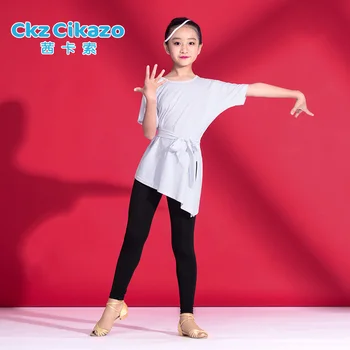 

Latin dance clothing children's T-shirt short sleeve