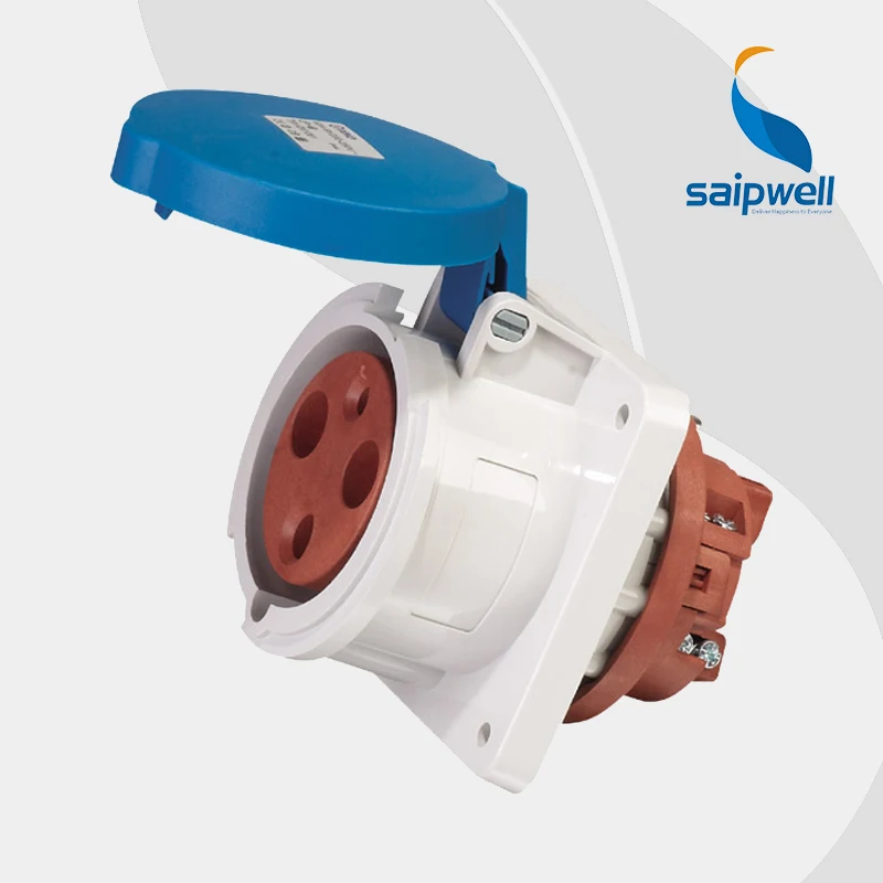 

3P 63A CEE/IEC International Standard Panel Mounted Straight Socket / Splashproof Concealed Industrial Socket ( SP-1261)