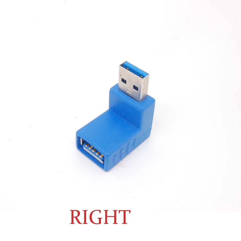 USB 3,0 A папа-мама удлинитель 90 градусов под прямым углом адаптер штекер