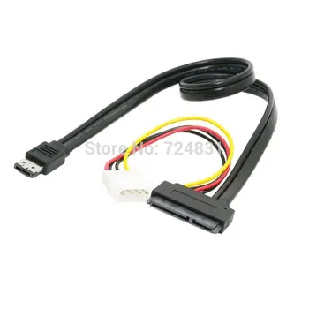 

Jimier Power eSATA Combo to SATA 22Pin IDE 5V 12V for 3 5" 2 5" Hard Disk Cable 50cm