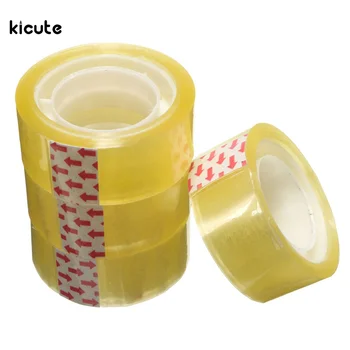 

5PCS Clear Transparent Tape Sealing Sticky Tape Rolls Home Office Packing Supplies School Stationery 15mm Width