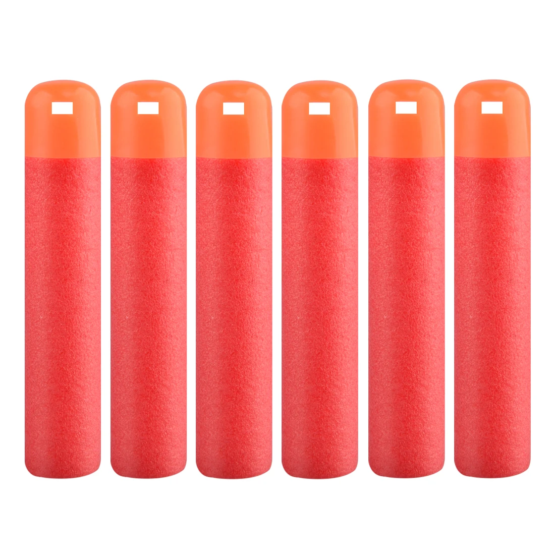 

6 pcs Red Sniper Rifle Darts Bullets Big Hole Head Bullets Christmas Gift For Nerf Mega Kids Toy Foam Refill Darts