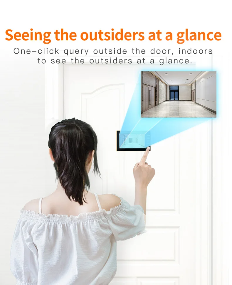 wireless gate intercom with camera Door Peephole Camera Video Doorbell 4.3 Inch Video Eye LCD Digital Electronic Door Viewer Night Vision Support Motion Detection door intercom with camera