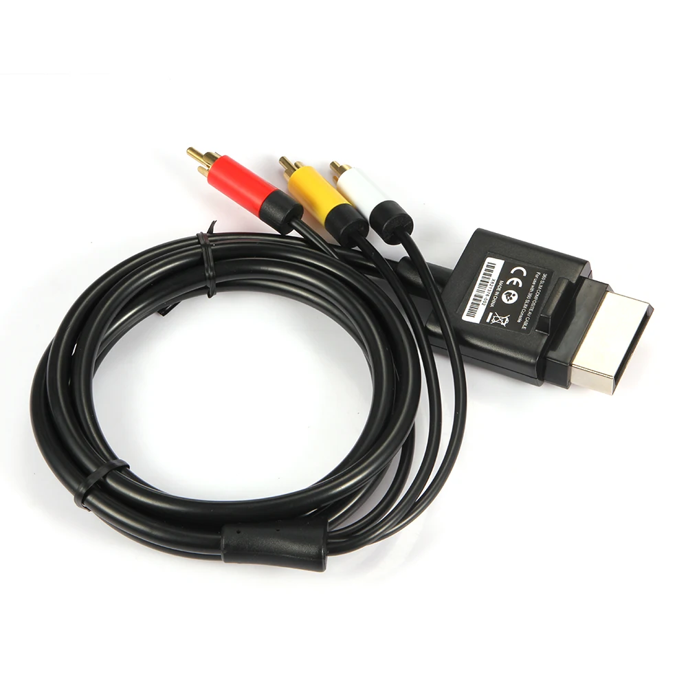 6 футов/1 8 м композитный аудио видео кабель AV 3 RCA HD ТВ оптический для Xbox 360 Slim