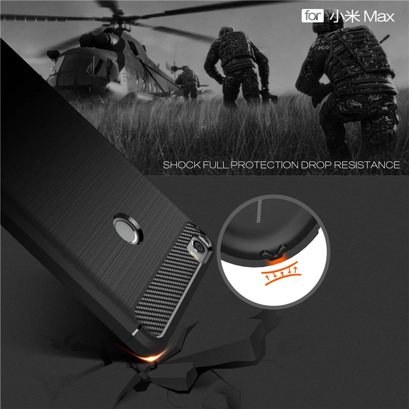 

For Xiaomi Mi Max Case 6.44" Fashion Housing Soft Silicone Rubber Armor Fundas Anti-Knock Xiomi Mi Max 1 Max1 Back Cover