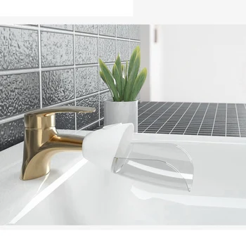 

Baby Hand Washing Fruit And Vegetable Device Faucet Extender Baby Tubs Water Saver Children Guide Groove