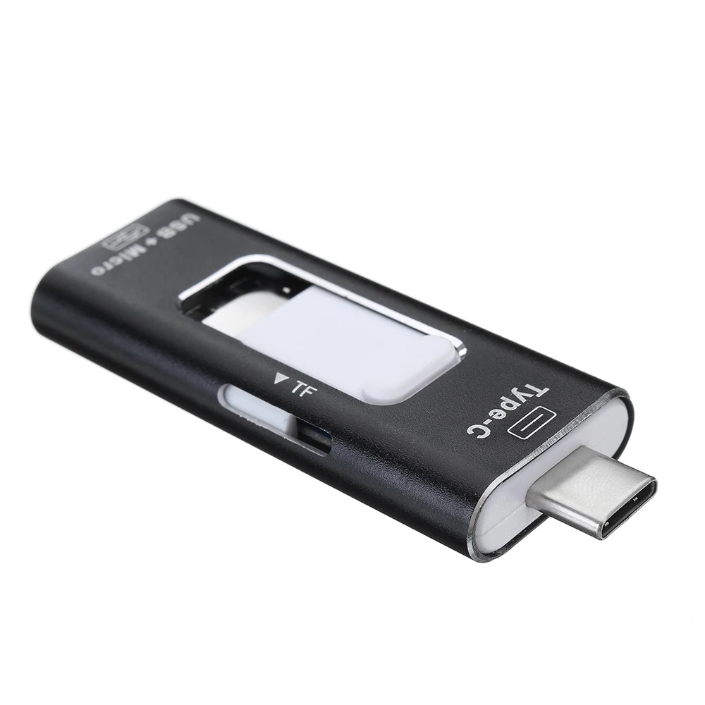 LEORY type-C адаптер 3 в 1 высокоскоростной TF кард-ридер micro sdcard адаптер USB карта памяти OTG для смартфона металл