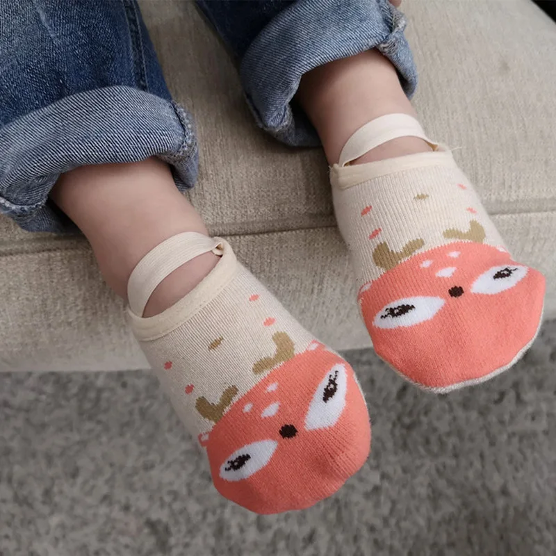 

6 colors Newborn Baby Girl Boy Socks Cotton Summer Cartoon Animal Socks Infant Anti-Slip Toddle Socks Girls Short Socks for 0-3Y