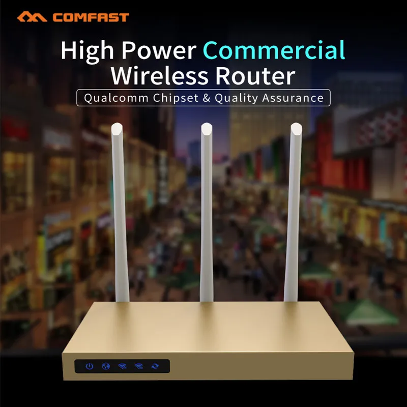 

5Ghz 750Mbps Wireless WiFi Router high power dual band network home Wi-Fi Router with PA 1 WAN+4 LAN RJ45 Ports 3*6dBi antennas