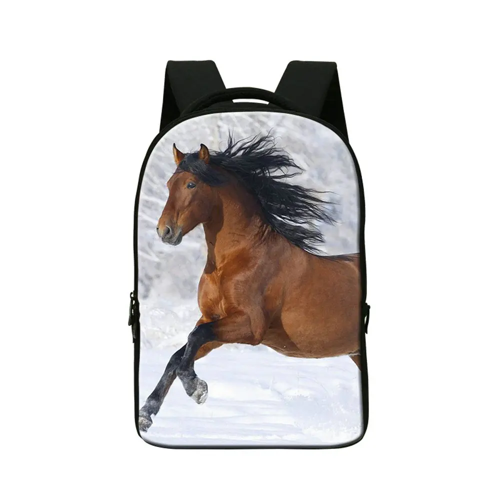 

vintage crazy horse backpacks new stylish men travel laptop backpack 3D animal printing school bags for teenager cute bookbags