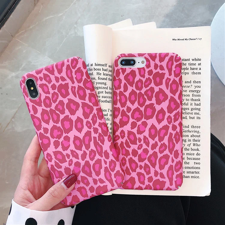 KIPX1097F_1_JONSNOW Leopard Pattern Hard Case for iPhone 7 8 Plus 6S 6 Plus XS XR XS Max Phone Cases Fashion All-inclusive Protect PC Cover Capa