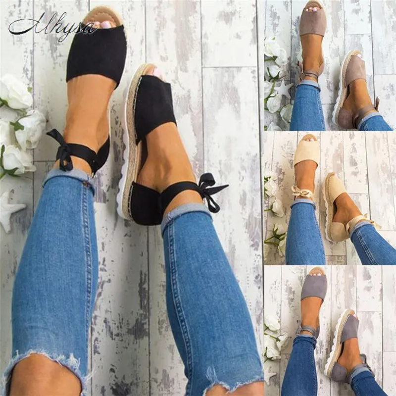 

Mhysa 2018 Big Size 34-44 Flats Sandals Summer Women Sandals Fashion Casual Shoes For Woman European Rome Style Sandal S261