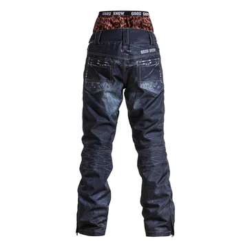 

GSOU SNOW Ski Pants Women Snowboard Pants Winter Ski Trousers Outdoor Waterproof Windproof Female Skiing Snowboarding Skiwear