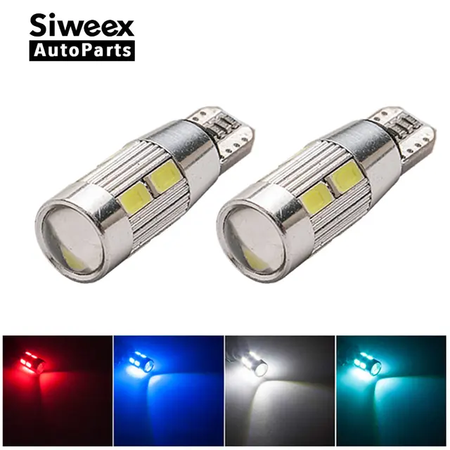 2x W5W LED T10 10 SMD 5630 5730 Car lamps 168 194 Turn Signal Light Trunk Lamp Instrument panel bulbs 12V