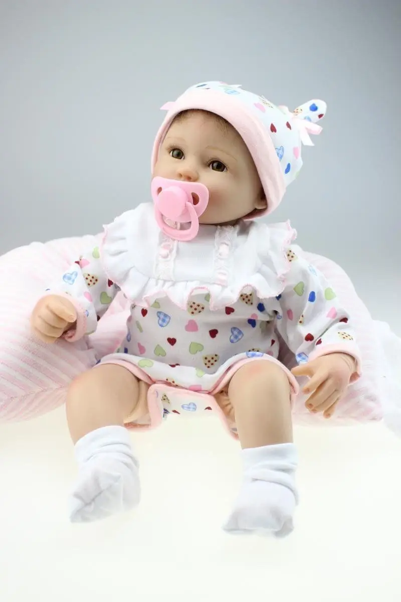 Ребенка год Reborn Детские Реалистичного Toddle куклы детские 18 &quotмягкий силиконовый