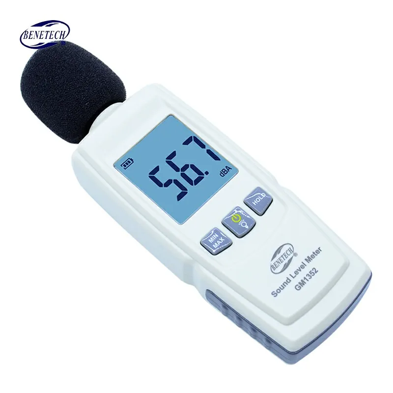 GM1352 Digital sound level meter noise tester 30-130dB in decibels LCD screen With backlight Accuracy up to 1.5dB Hot sale