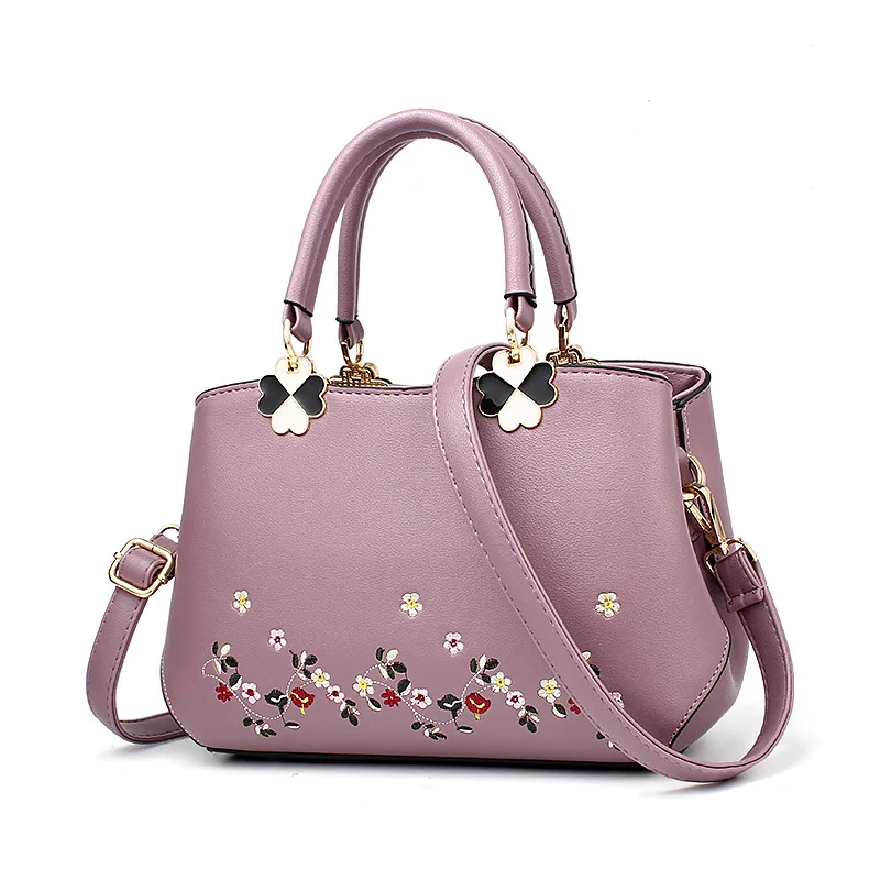 

MICKY KEN 2019 new pu leather womens bags Chinese wind embroidered female handbag Fashion elegant ladies messenger bag