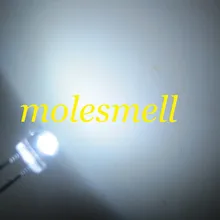 1000 шт/партия! 5 мм соломенная шляпа белый светодиодный(3000mcd) 5 мм светоизлучающий диод 5 ММ strawhat белый широкоугольный светодиод