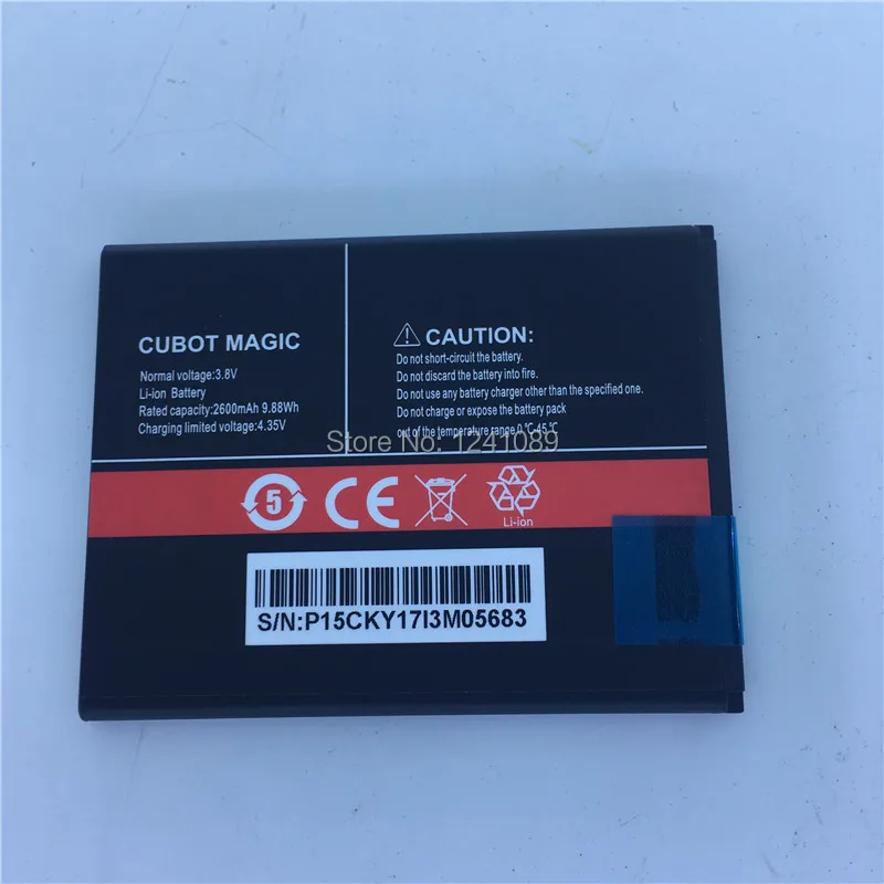 

Mobile phone battery for CUBOT magic battery 2600mAh High capacity Mobile Accessories Long standby time for CUBOT magic battery