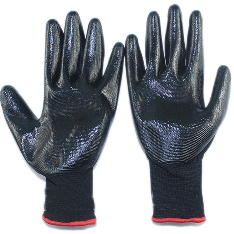 Черный сад механик Gumming Склад безопасности починки работы защитные перчатки