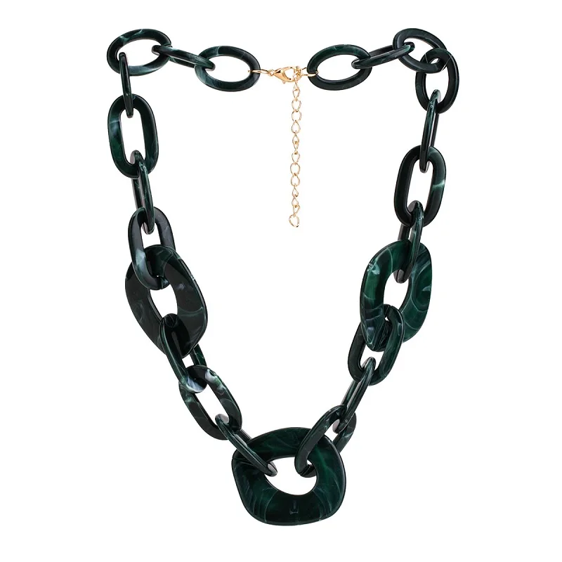 Find Me, новая мода, многослойная цепочка, массивное ожерелье и кулоны, винтажный воротник, колье, ожерелье для женщин, ювелирные изделия - Окраска металла: Dark green