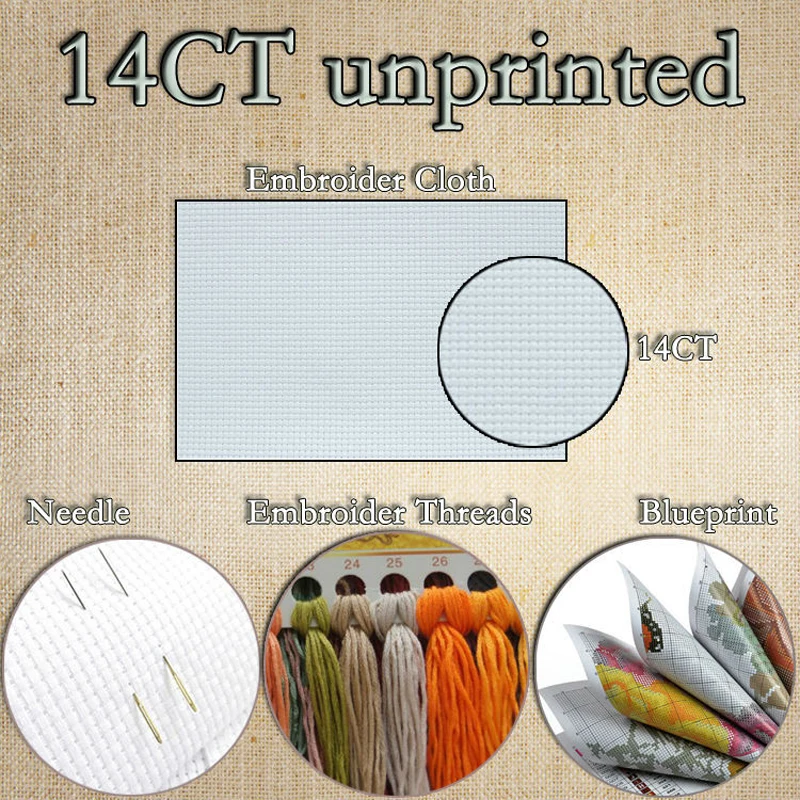 A-quiet-night-Scenic-painting-pattern-counted-printed-on-canvas-DMC-11CT-14CT-Chinese-Cross-Stitch