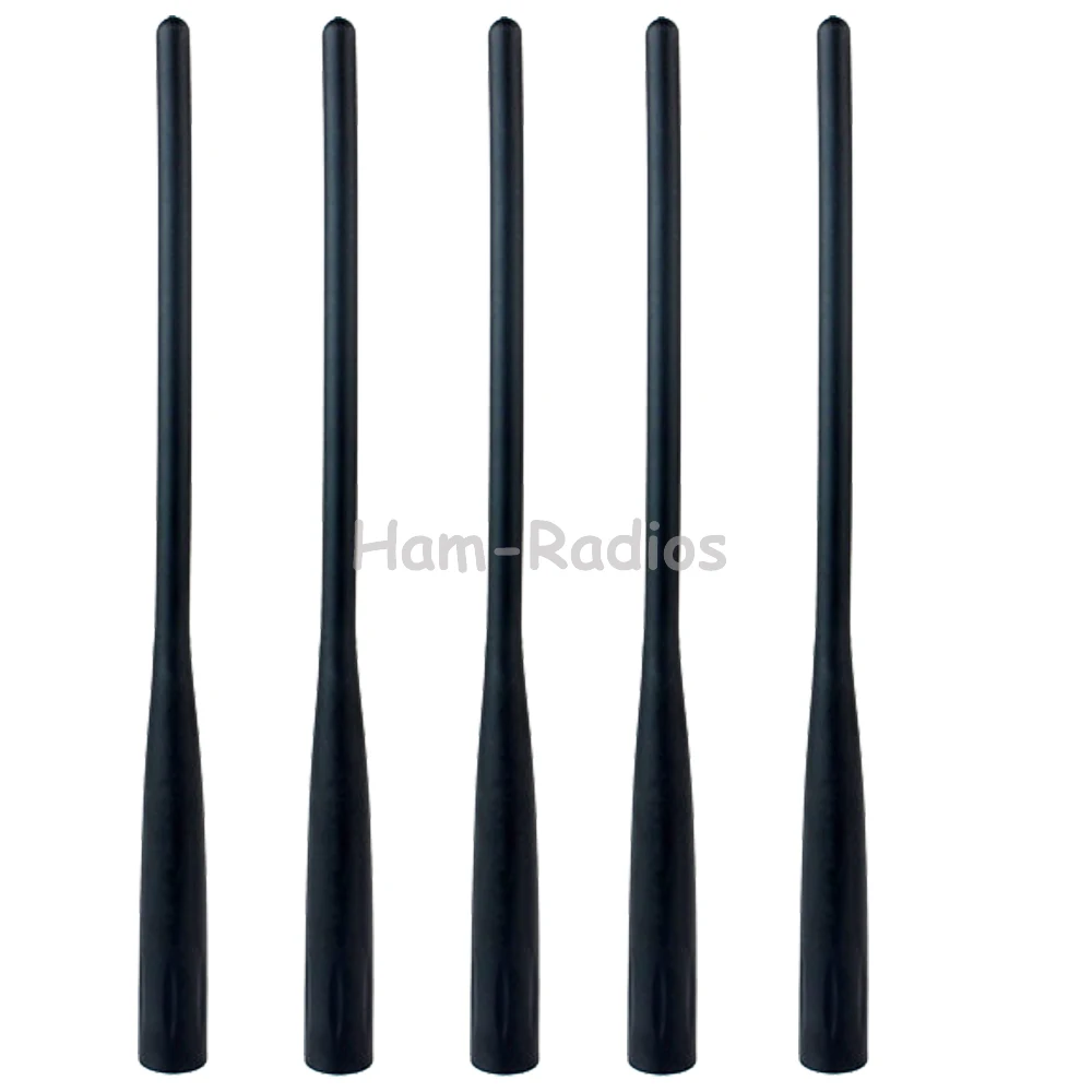 5PCS Walkie Talkie VHF 136-174MHz Antenna Male for ICOM FA-S270C IC-95 IC-R5 IC-R6 IC-E80 E91 E92 Two Way Radio