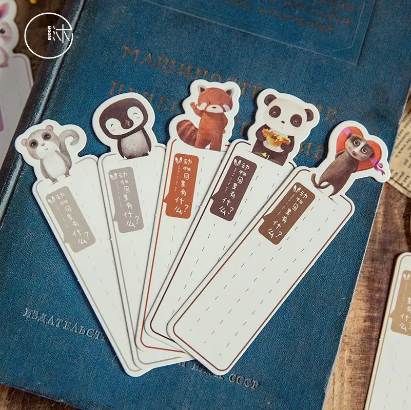 30 шт. милый мультфильм Животные мир закрепить зажим для бумаги Kawaii корейский