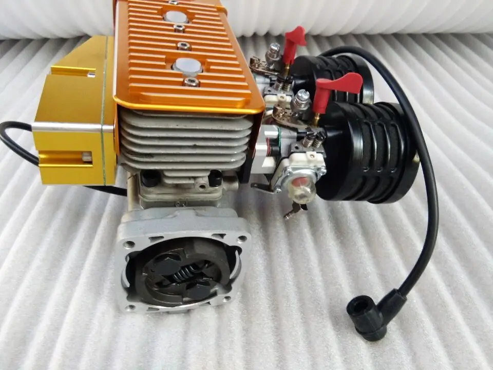 Двухцилиндровый газовый двигатель высокой мощности 60CC для Losi 5ive T MTXL DBXL HPI KM Rovan bajer