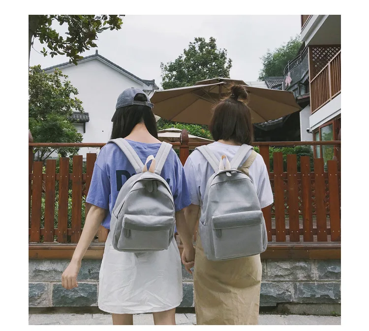 Preppy style Student backpack High quality canvas women's bag Large capacity female travel backpack laptop bag for women Daypack (5)