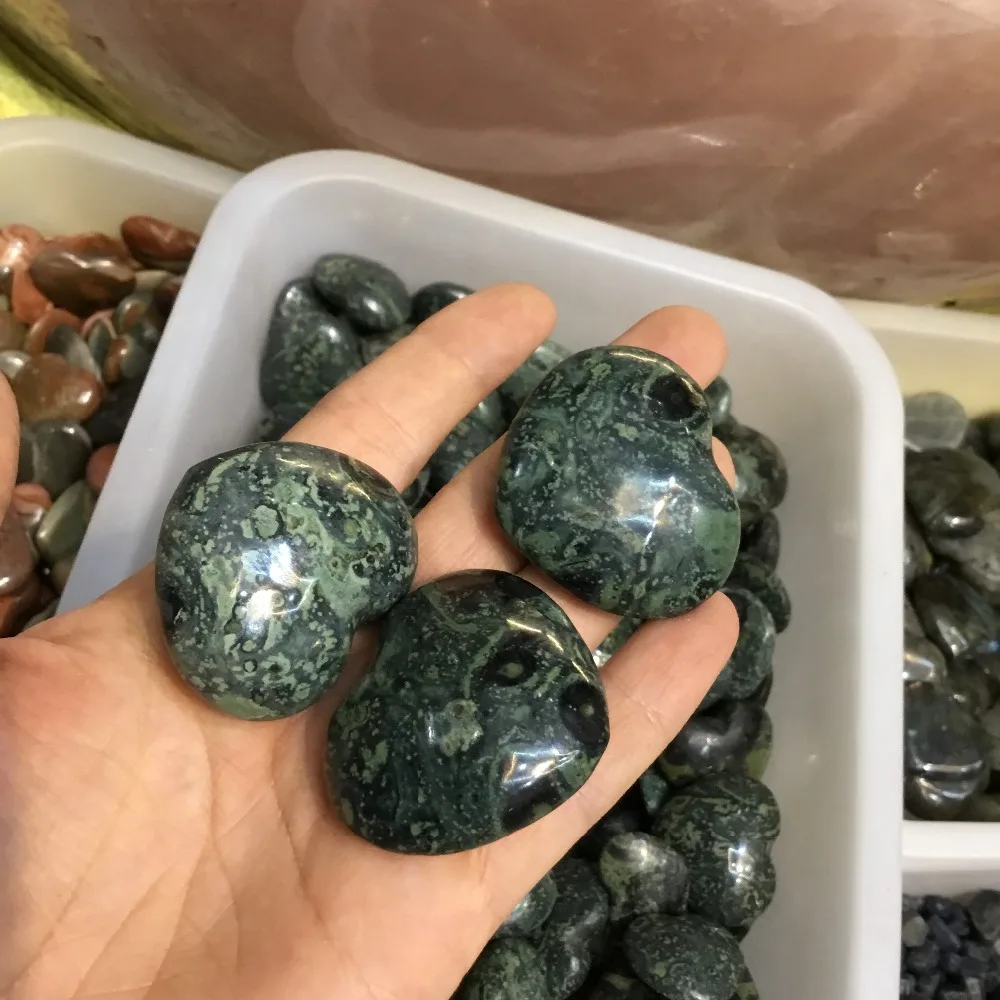 Камни в форме сердца из натуральной яшмы Kambaba 1 шт.|Камни| |
