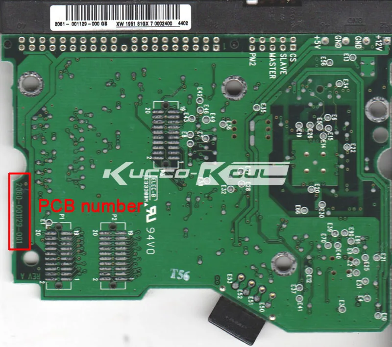 

HDD PCB logic board 2060-001129-001 REV A for WD 3.5 IDE/PATA hard drive repair data recovery