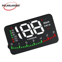 Hot sale GPS function Q7 3.5 Inch Consumption Data Heads Up Digital speedometer colorful HUD Display OBD 2