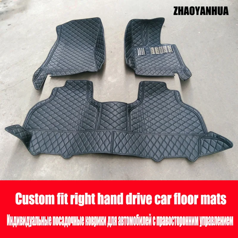 "ZHAOYANHUA Right hand drive car car floor mats for BMW 7 series E65 E66 F01 F02 G11 G12 730i