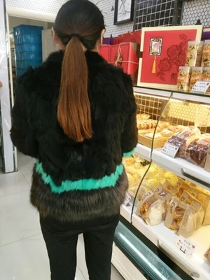 inverno feminino cor bloco casaco de pele 2017 outono frete grátis