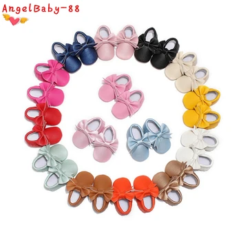 

Baby Girls Shoes New Bow knot Cute Newborn Baby shoes For Girls Prewalker First Walkers child kids Girls shoes