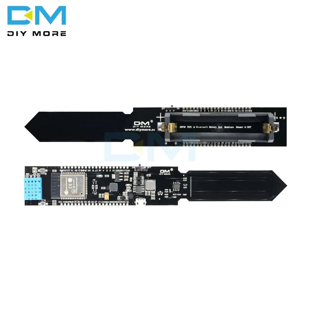 ESP32 CP2104 DHT11 WiFi Bluetooth Soil Temperature Humidity Sensor 18650 Battery Shield Module For Arduino For Nodumcu Micro USB OJW 