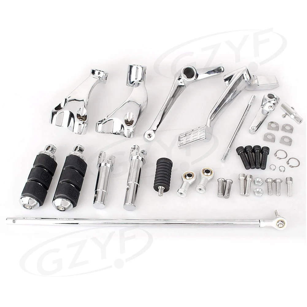 Motorcycle Aluminum Alloy Forward Control Foot Pegs Levers Linkage Kit For Harley Davidson  Motorcycle Spare Part Accessories and Accessory Replacements