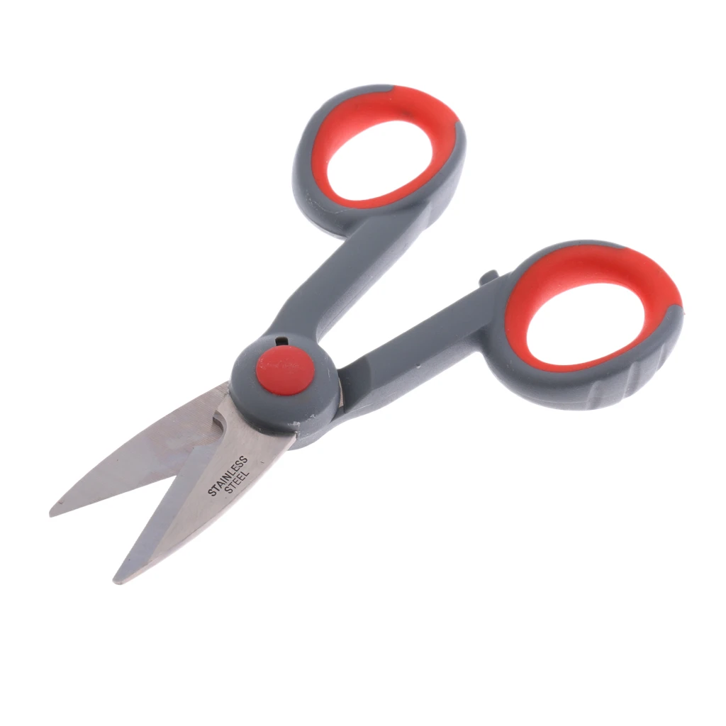 Anti-skip Handle Multi Function Portable Fishing Scissors Line Cutter Shears Fishing Tools Pliers Accessories