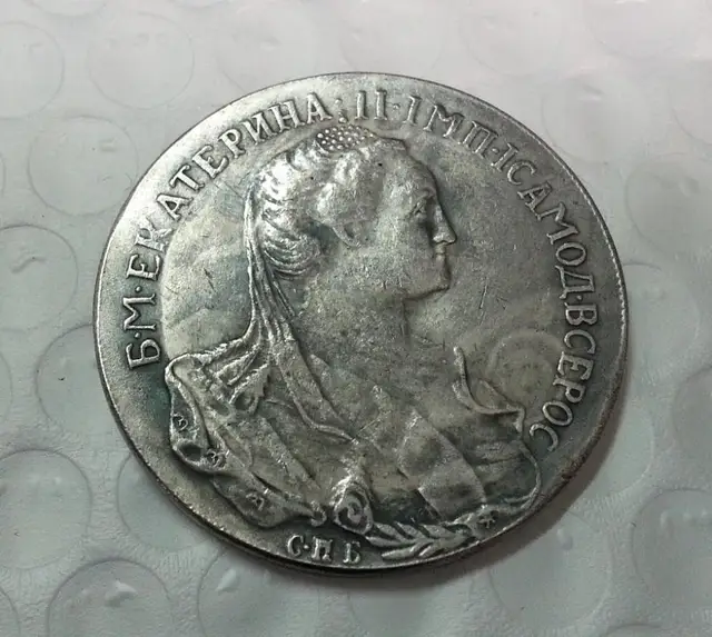 Россия, Современная копия медали, Catherine II the Great, рубль 1766 имитация монеты-копии монет медаль коллекционные монеты