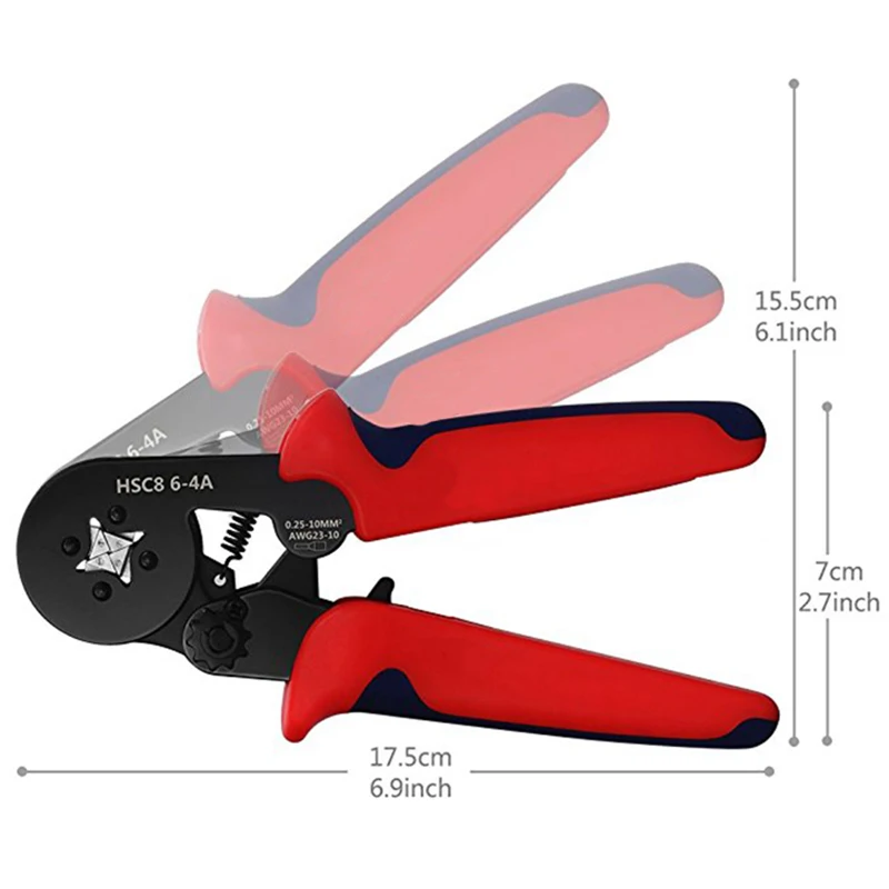 QUK Crimping Pliers Mini Electric Tube Terminals HSC8 6-4A HSC8 6-6mm Multitool Adjustable Crimping Press Pliers Hand Tools5