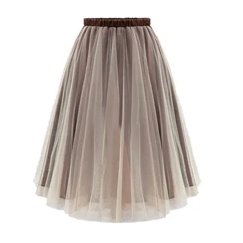 

Women Vintage High Waist Ball Gown Midi Swing Skirt A-Line Knee length S-XL Fashion