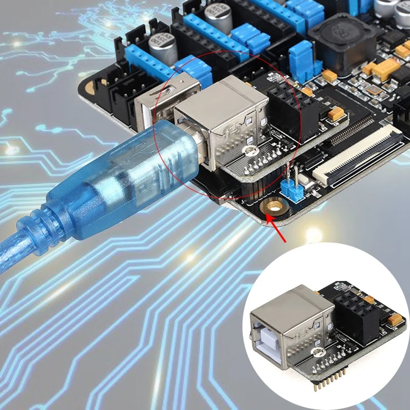 3d принтер части USB модуль расширения для Lerdge X доска онлайн Печать
