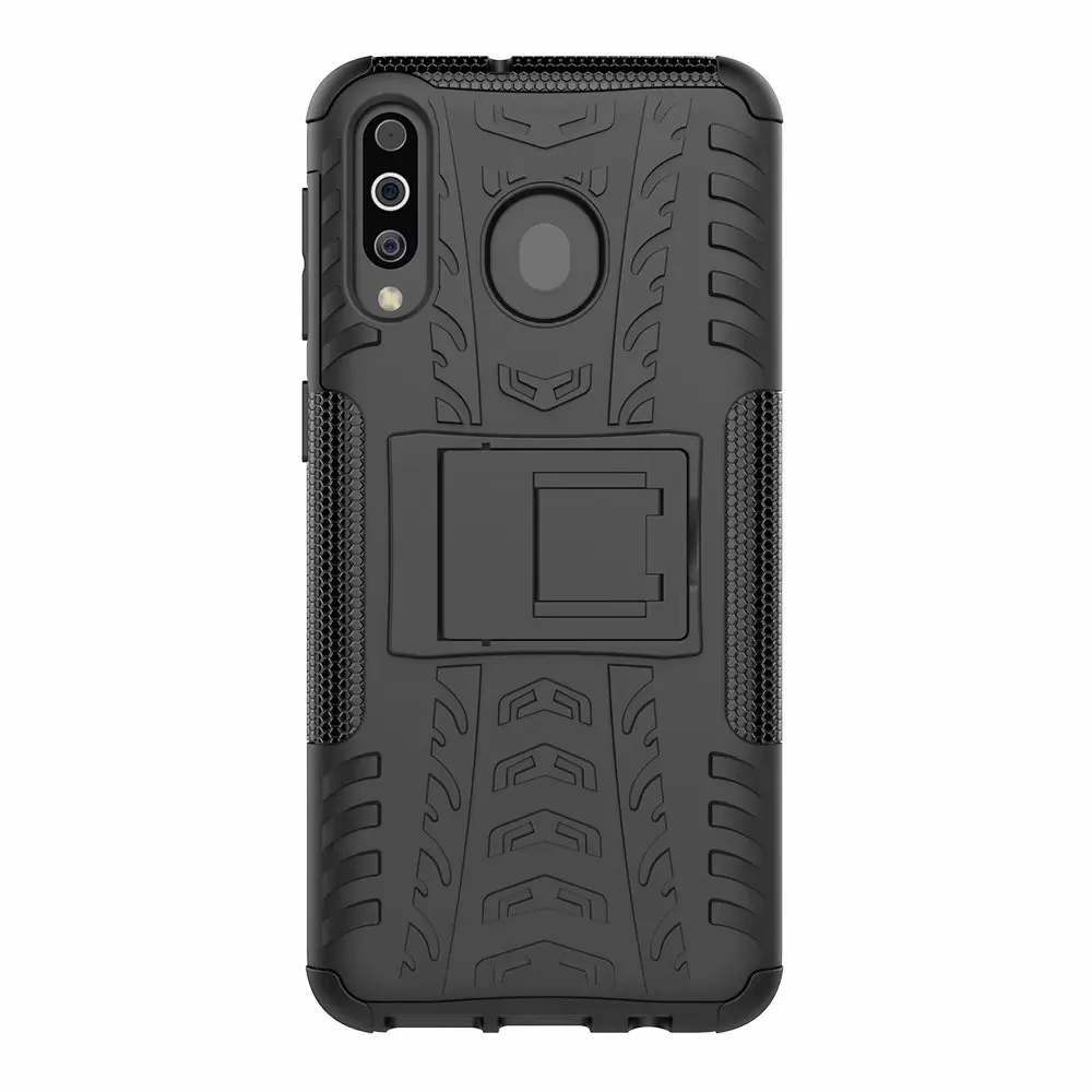 Для samsung Galaxy M30 Футляр Пластик Мягкий силиконовый гибридный бронированная подставка чехол из поликарбоната+ ТПУ чехол Капа для samsung Galaxy M30 чехол+ подставка для ручек